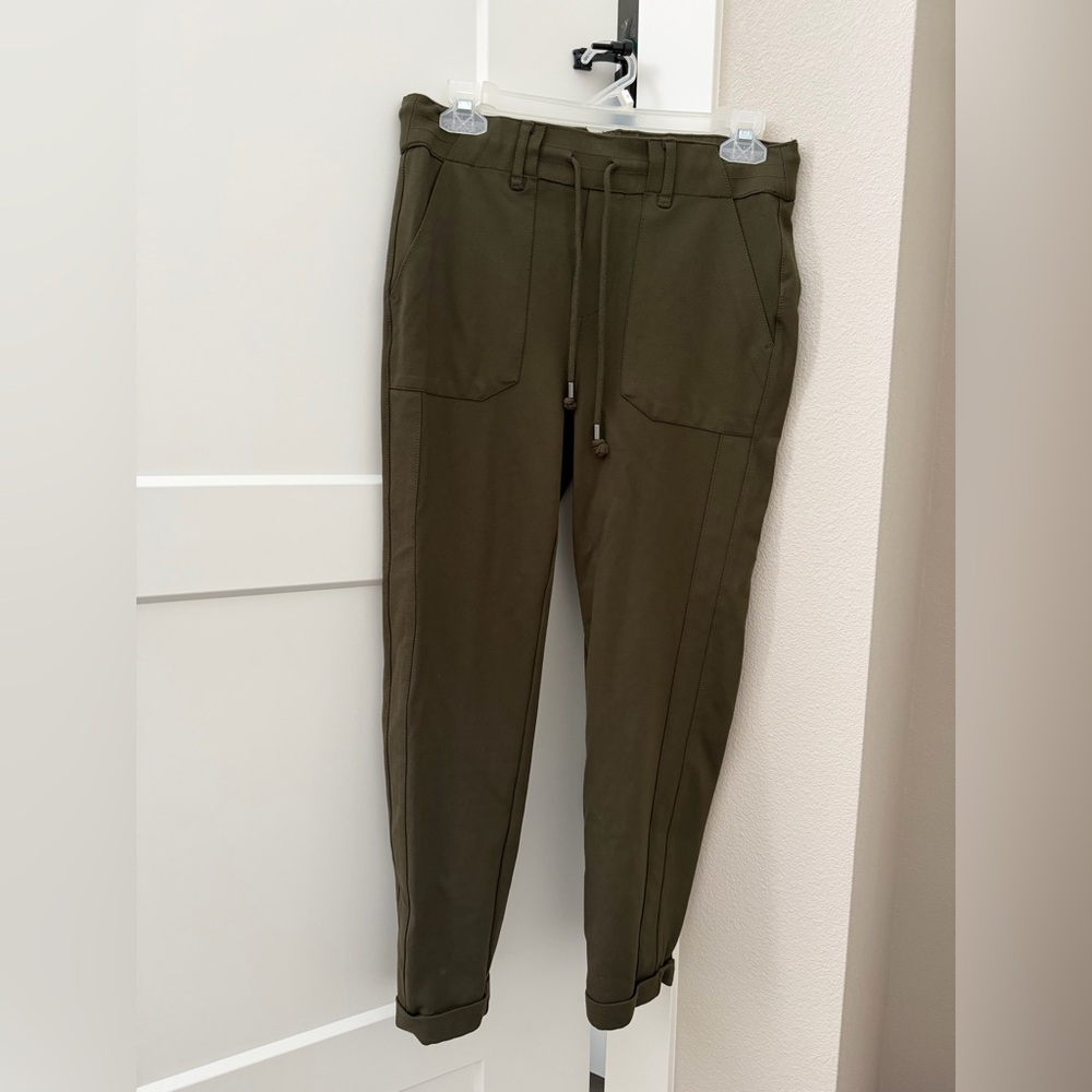 Democracy Olive Green Drawstring Jogger Pants